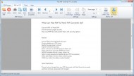 Free PDF to Word TXT Converter screenshot